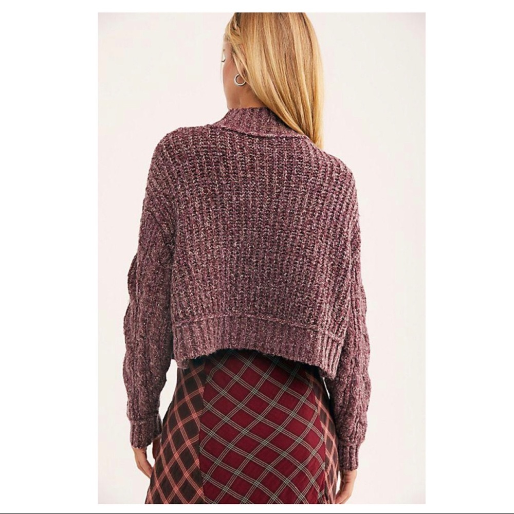 FREE PEOPLE BOHO PULLOVER CHUNKY KNIT SWEATER A2C - Picture 2 of 15
